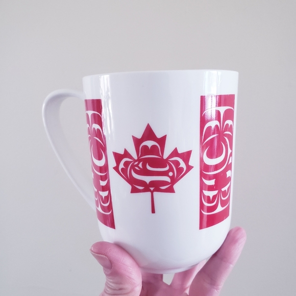 Kwakiutl First Nation 'Standing Together' Fine Porcelain 8oz Mug Pacific - Picture 10 of 10